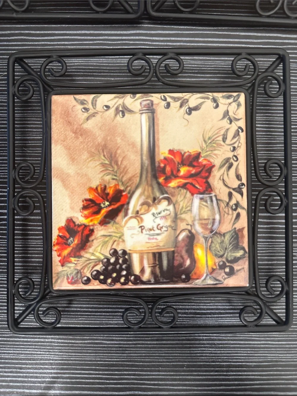 Wine/Grape Ceramic Wall Decor